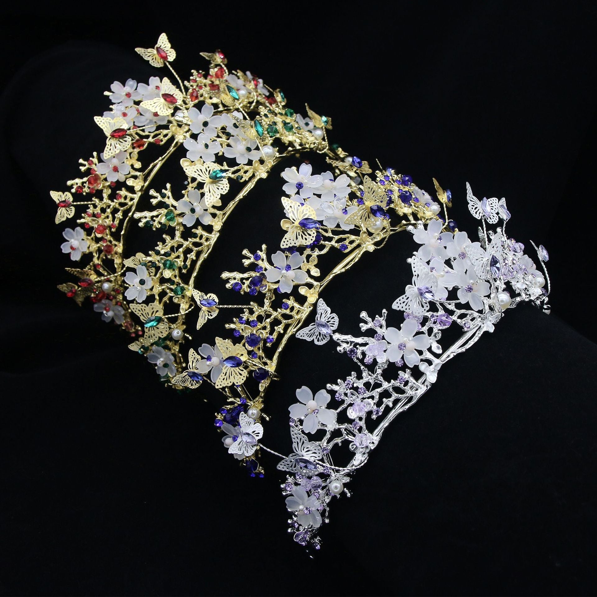 Wholesale Multiple Colors Bridal Tiara (SG1419) - Perfect for Weddings, Prom, Pageants & Special Occasions
