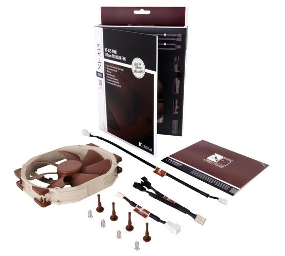 Noctua NF-A15 Premium 140x150x25mm Cooling Fan - High Performance PC Case & CPU Cooler for Quiet Gaming & Workstation Builds