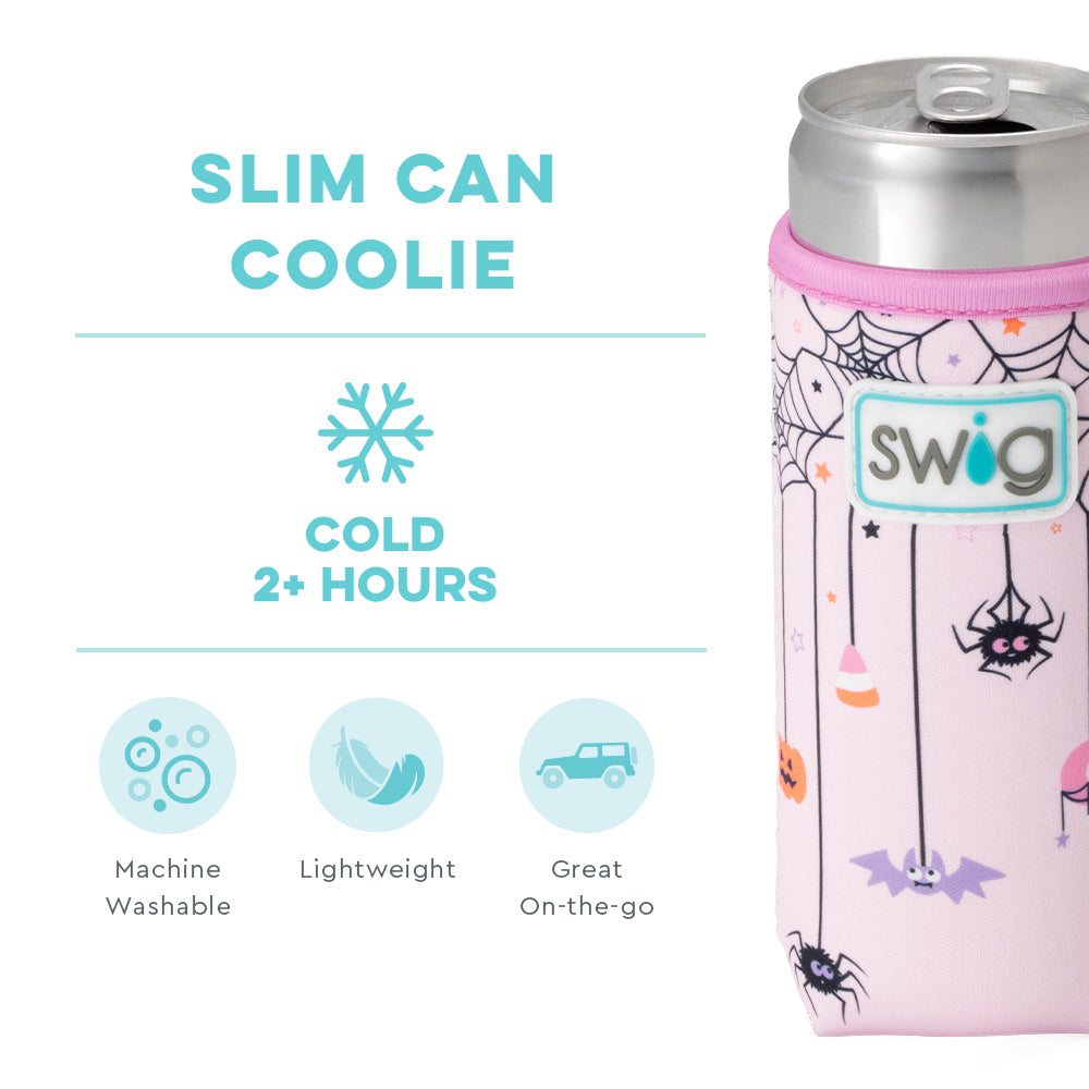 Sweet and Spooky Slim Can Cooler - Insulated Beverage Sleeve for Halloween Parties, Camping & Outdoor Events