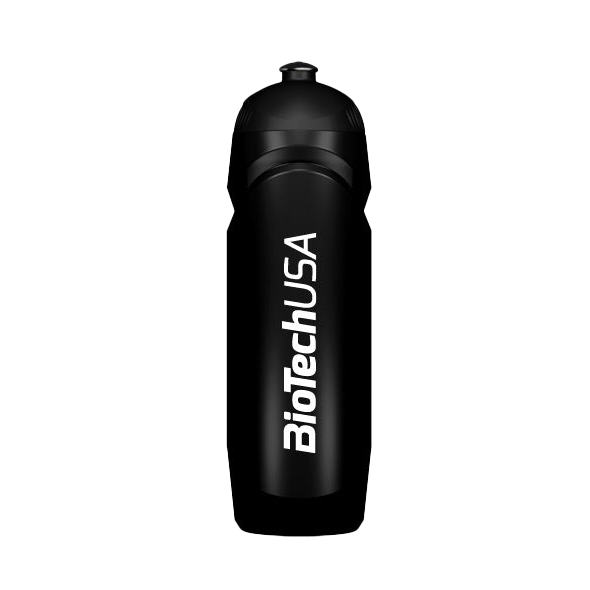 BioTechUSA 750ml Black Water Bottle - BPA Free, Leak Proof Sports & Gym Accessory for Fitness, Running, Hiking & Outdoor Activities