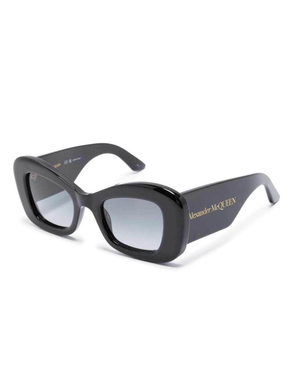 Alexander McQueen Black Sunglasses for Women & Men - Luxury Designer Shades for Fashion, Travel & Outdoor Activities