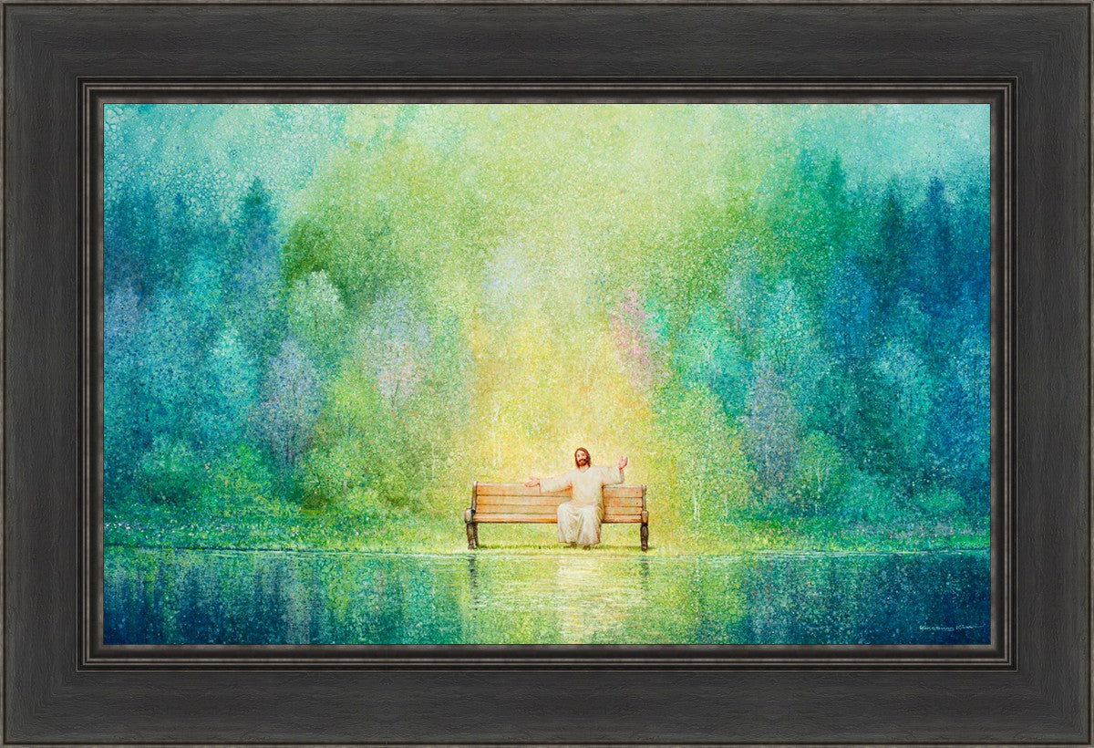 Come Unto Me and I Will Give You Rest - Inspirational Christian Wall Art for Home Decor & Church - Perfect for Bedroom, Living Room & Office