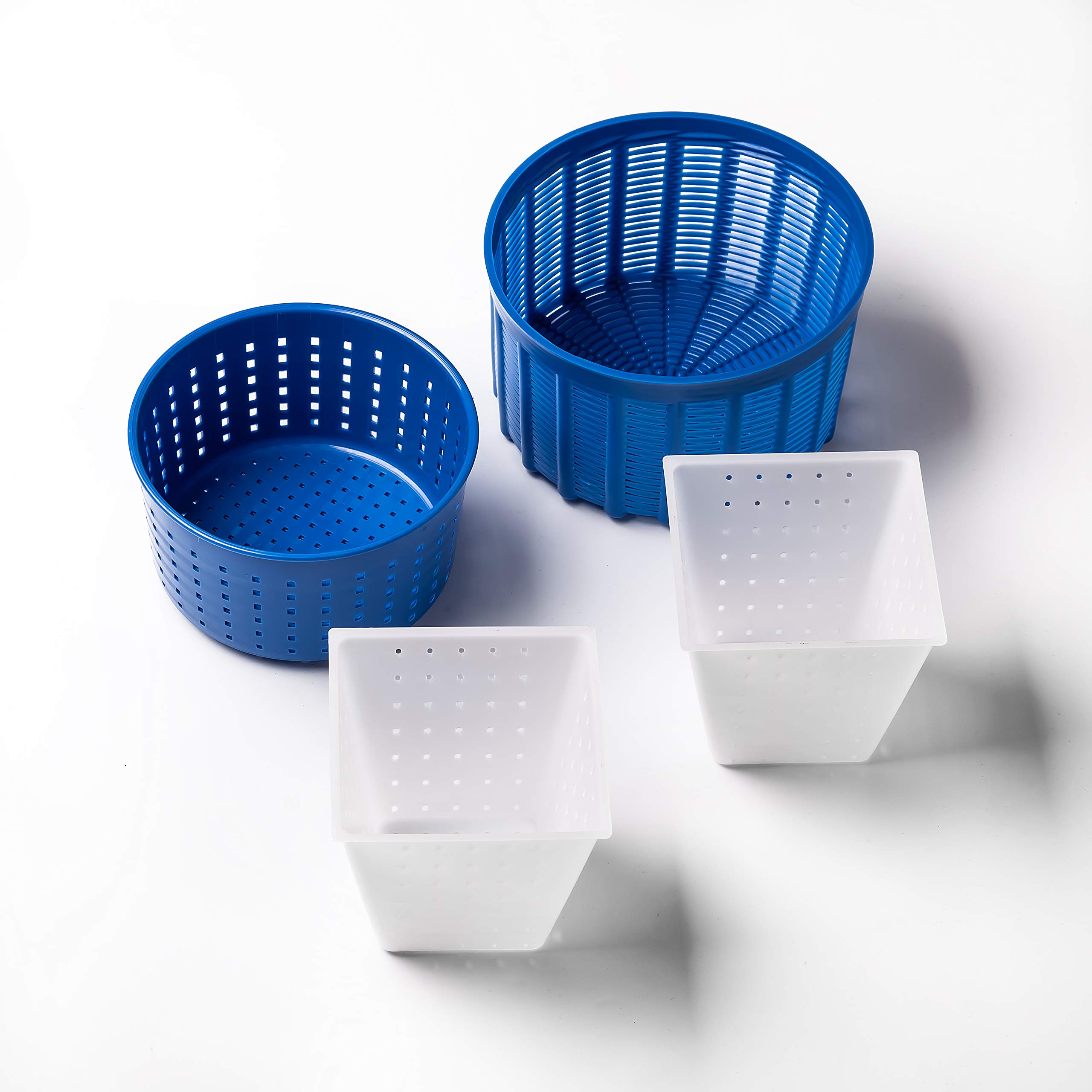 Premium Cheese Making Kit with Cheese Molds & Basket - Includes Rennet for Goat, Cow & Milk Cheese (0.88-2.6 lbs) - Valance Blue & White Design - Perfect for Homemade Cheese, DIY Kitchen Projects & Gourmet Cooking