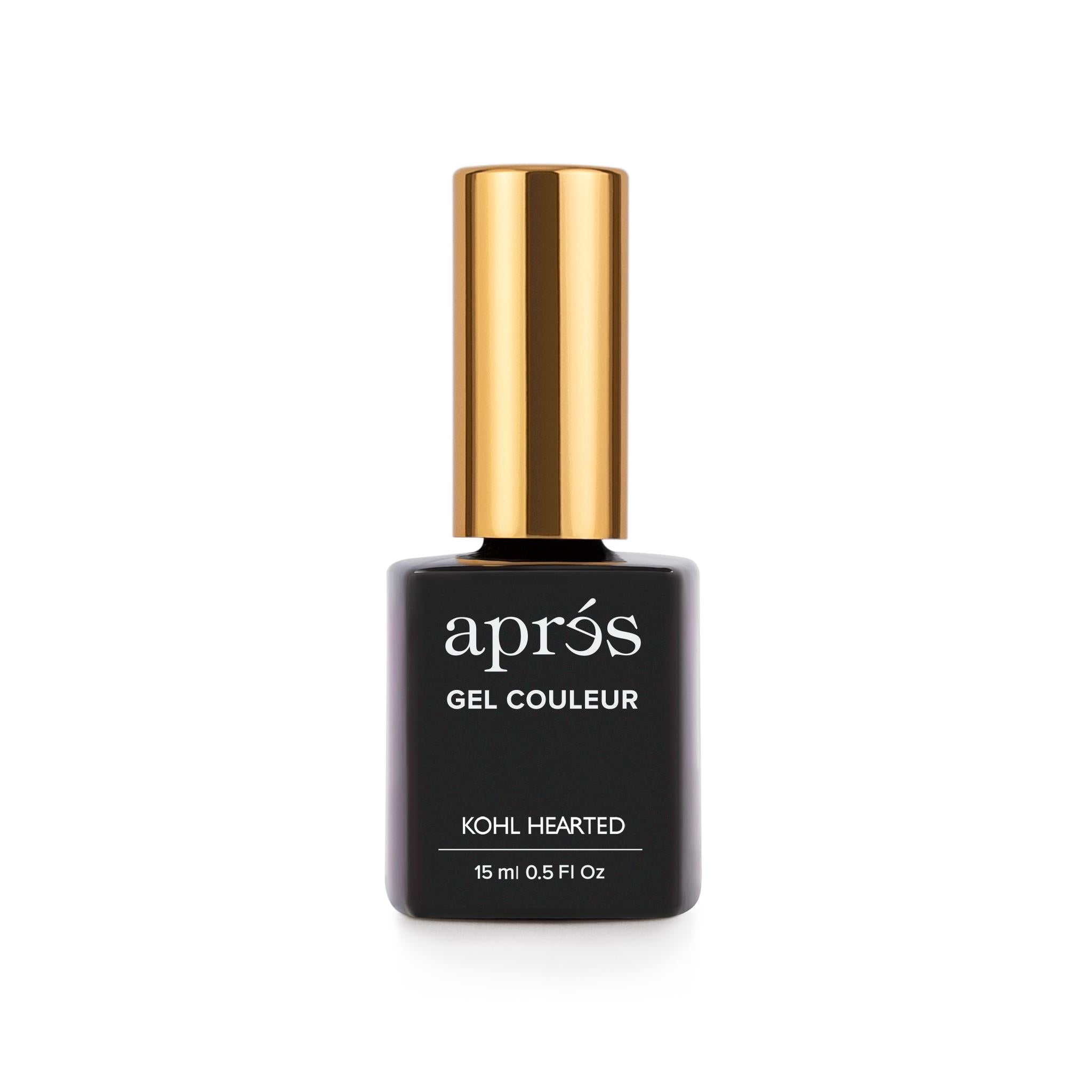 Apres Gel Polish - Kohl Hearted Nail Color - Long Lasting & High Shine Gel Nail Polish for Salon & Home Manicures - Perfect for Parties, Weddings & Special Occasions