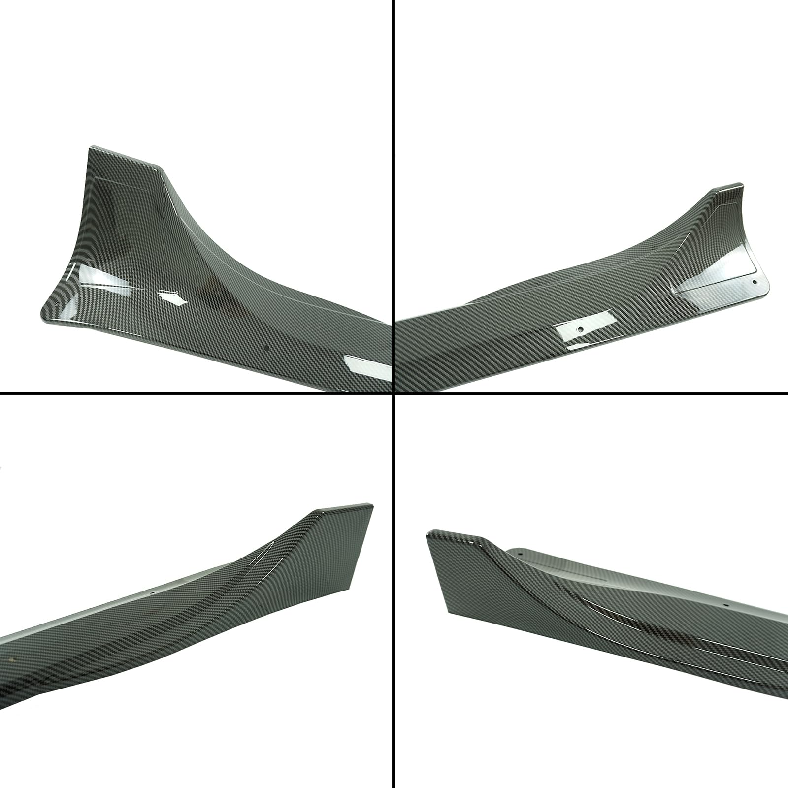 Tesla Model Y Side Skirt 2020-2024 - 4PCS ABS Plastic Side Extension Splitter Rocker Panel (Carbon Fiber Painted) - Enhance Style & Protection for Your Tesla Model Y - Perfect for Car Enthusiasts & Street Racing