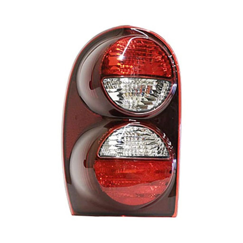 2005-2007 Jeep Liberty Driver Side Tail Light with Clear Turn Signal Lens - Replacement Part CH2800158 & 55157061AG - Perfect for Night Driving and Enhanced Visibility