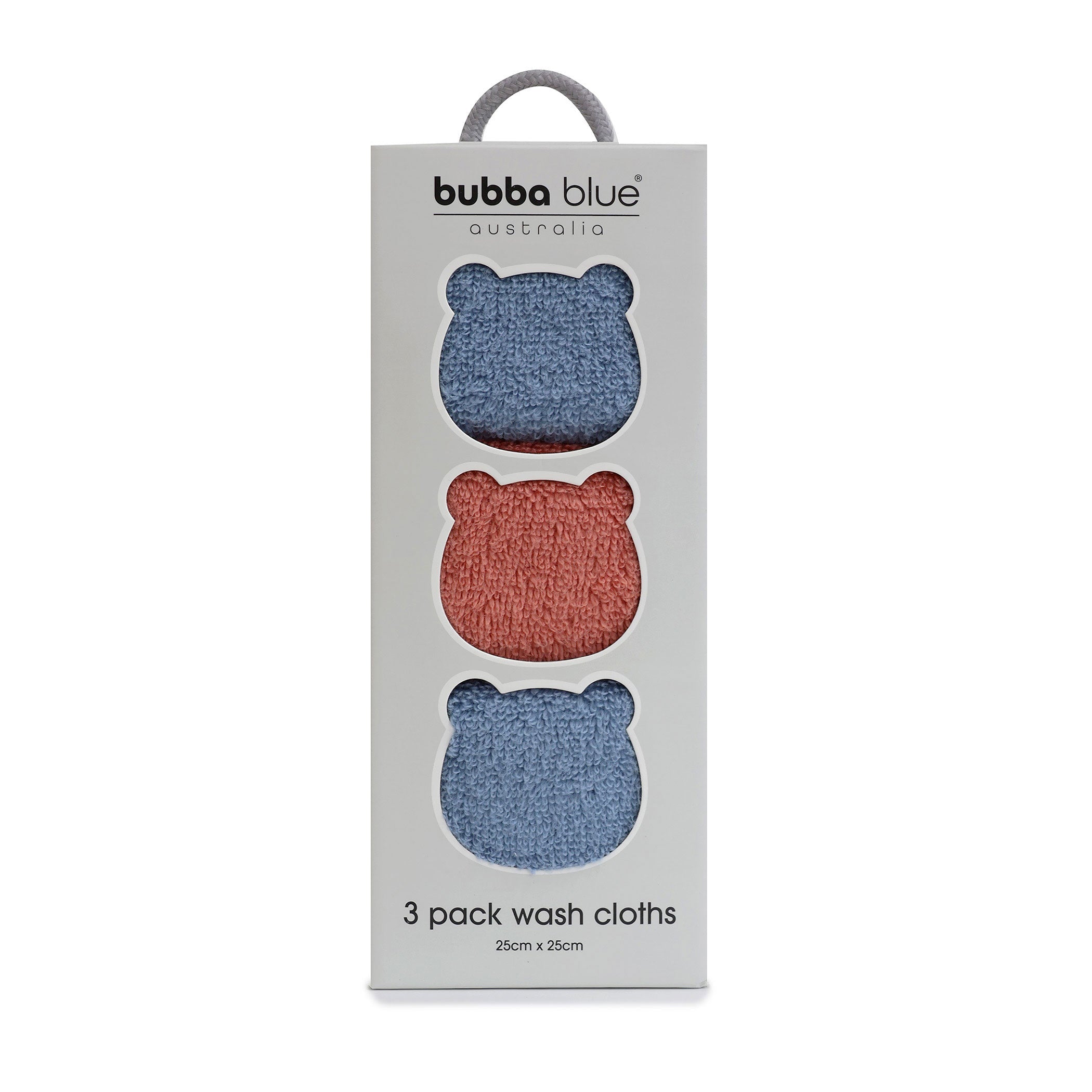 Premium Nordic 3-Pack Wash Cloths - Soft & Absorbent Denim & Clay Colors - Perfect for Bathroom, Kitchen & Baby Care