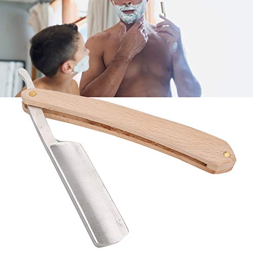 Premium Stainless Steel Manual Shaver & Straight Edge Razor for Men – Foldable Beard Shaving Blade with Sharp Edge, Durable Grooming Tool for Salon & Home Use | Perfect for Travel, Daily Shaving & Professional Beard Care