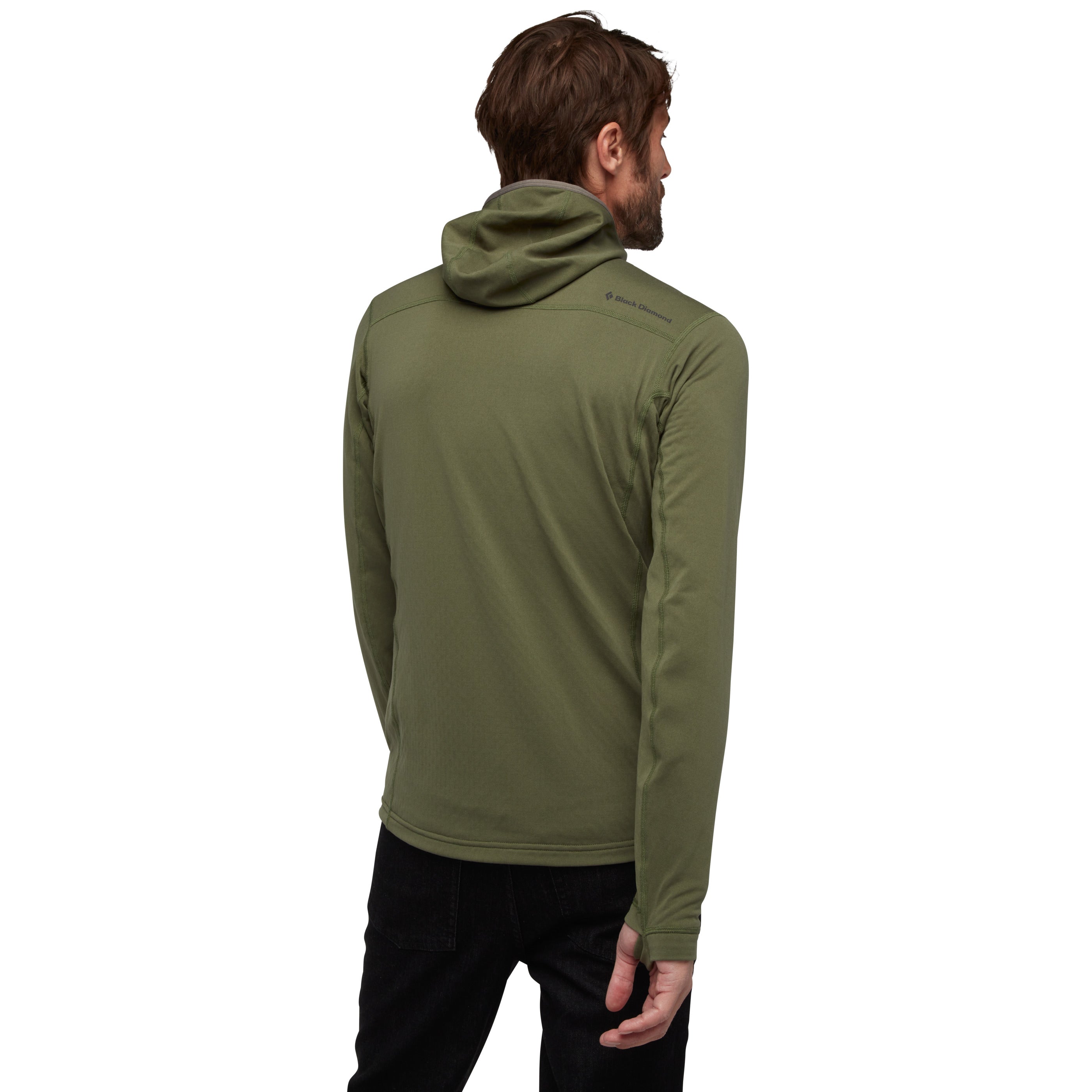 Men's Coefficient Quarter Zip Fleece Hoody - Lightweight Warm Pullover for Hiking, Running & Outdoor Activities