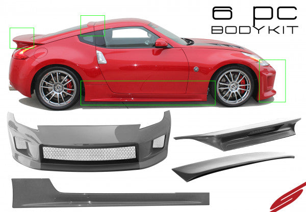 2009-2020 Nissan 370Z (Z34) 6-Piece Body Kit - KB11120KT2 - Upgrade Your Sports Car for Street Racing & Car Shows
