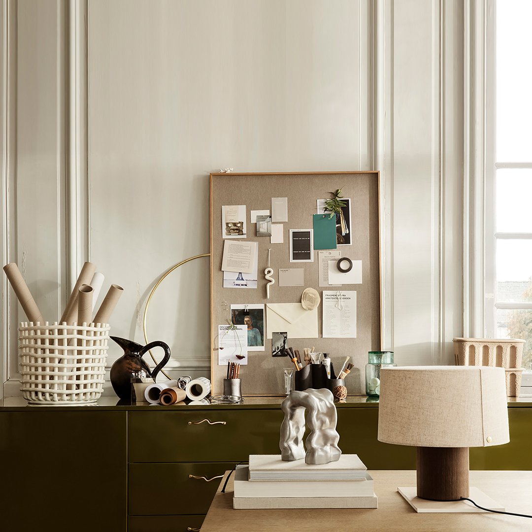 Ferm Living Ceramic Basket - Handmade Decorative Storage for Home & Office | Perfect for Organizing Keys, Jewelry & Small Items