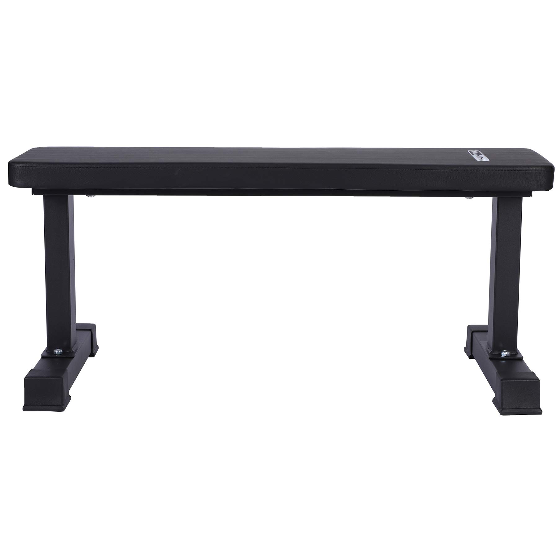 HolaHatha Steel Frame 600 Lbs Capacity Foam Padded Flat Weight Bench - Heavy Duty Home Gym Equipment for Strength Training & Full Body Workouts | Perfect for Home Fitness, Weightlifting & Muscle Building