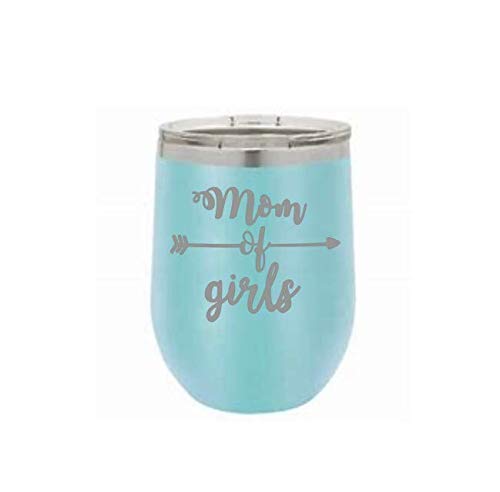 Personalized Engraved Wine Tumbler for Mom - Custom Etched Stainless Steel Cup with Funny 
