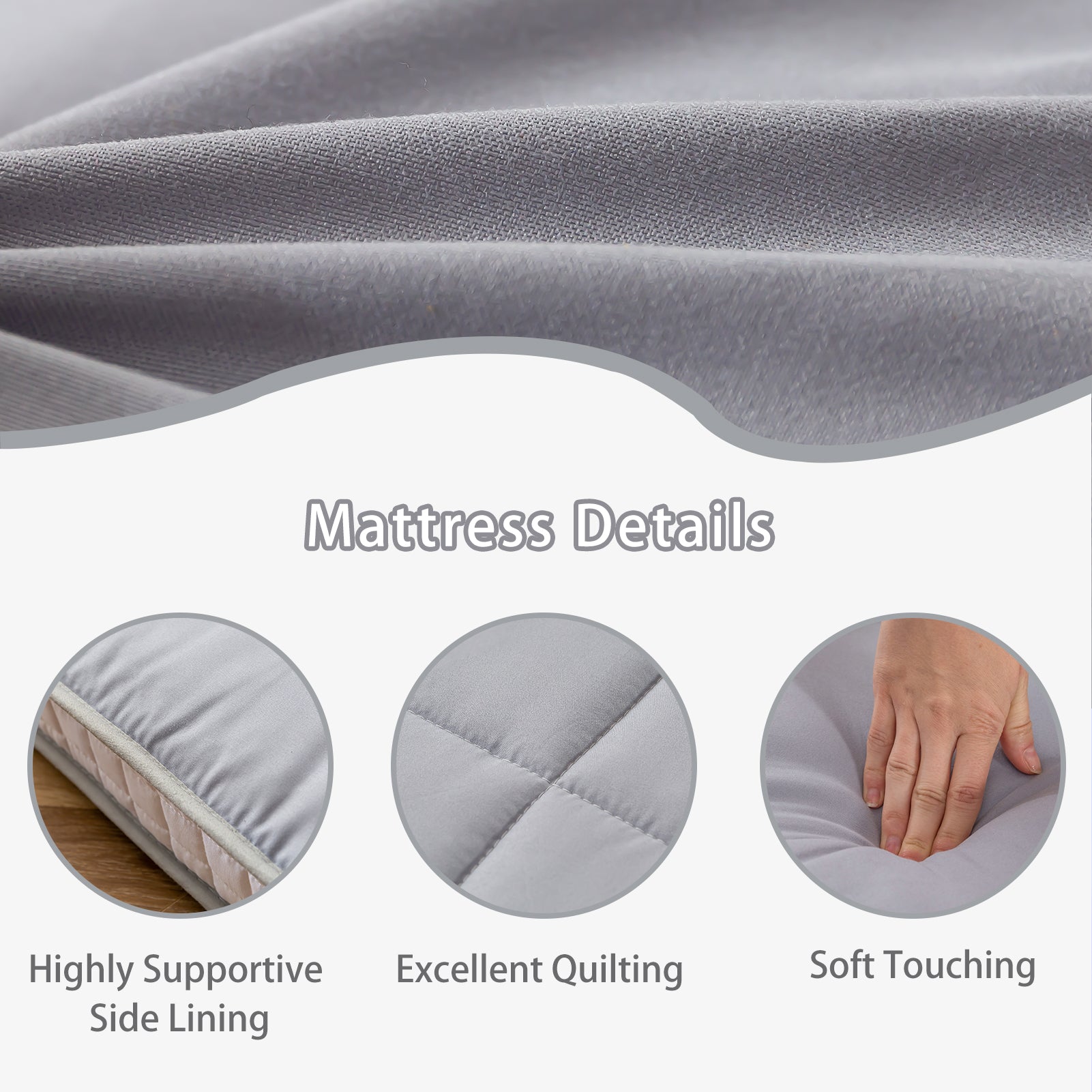 MAXYOYO 32 x 75 Inch Cot Size Futon Mattress - Foldable Floor Mattress, Tatami Mat for Guest Bed, Camping & Home Decor | Comfortable & Space-Saving Sleeping Solution