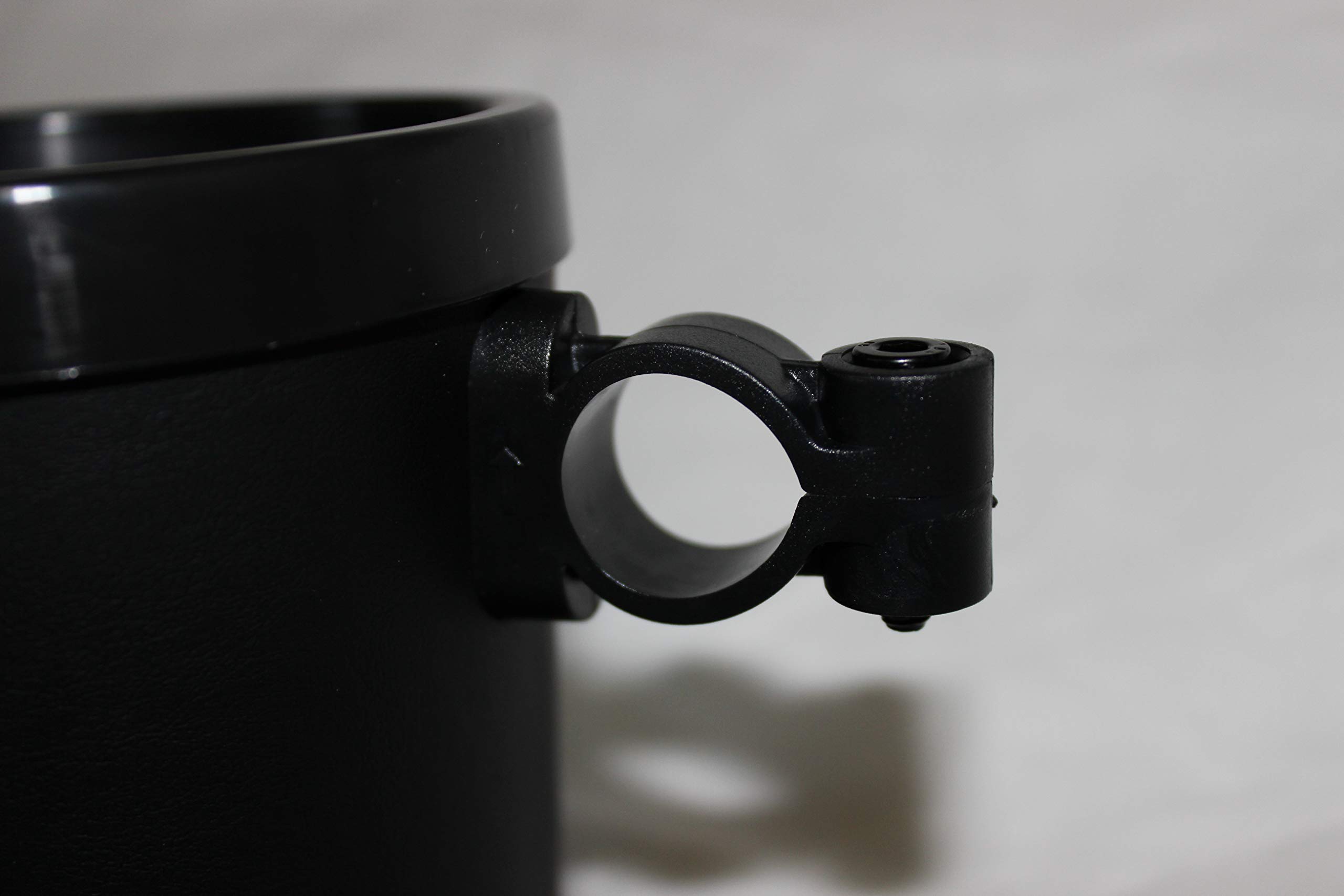 Black Bike Cup Holder for Beach Cruiser & Commuter Bicycles - Universal Handlebar Mount - Perfect for Coffee, Water Bottles & Drinks on Rides, Picnics & Outdoor Adventures