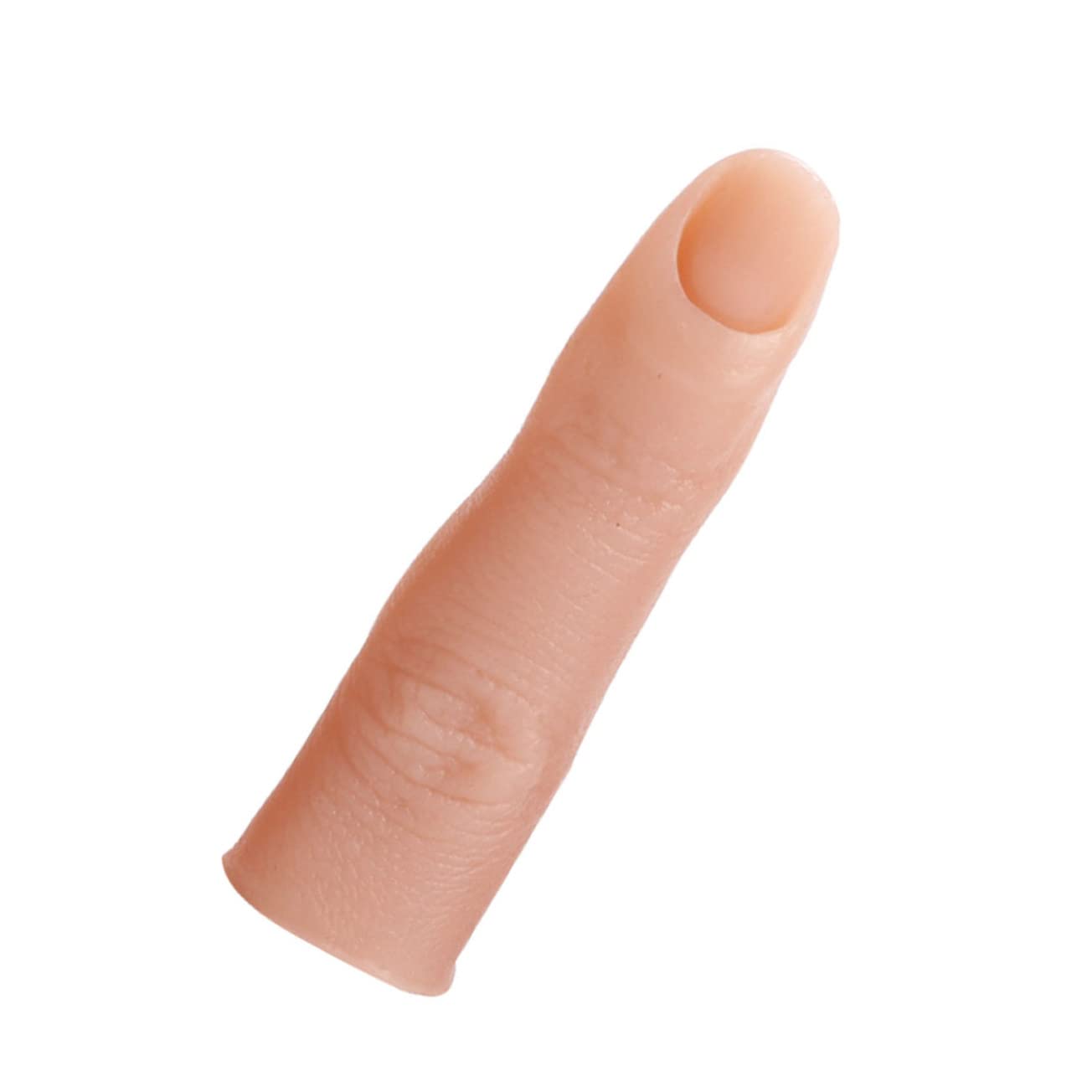 Beatifufu Bendable Prosthetic Hand & Manicure Practice Finger Model - Acrylic Artificial Fake Nails for Nail Art Training - Silicone Pluggable Fake Fingers for Salon Practice & Cosmetology Students