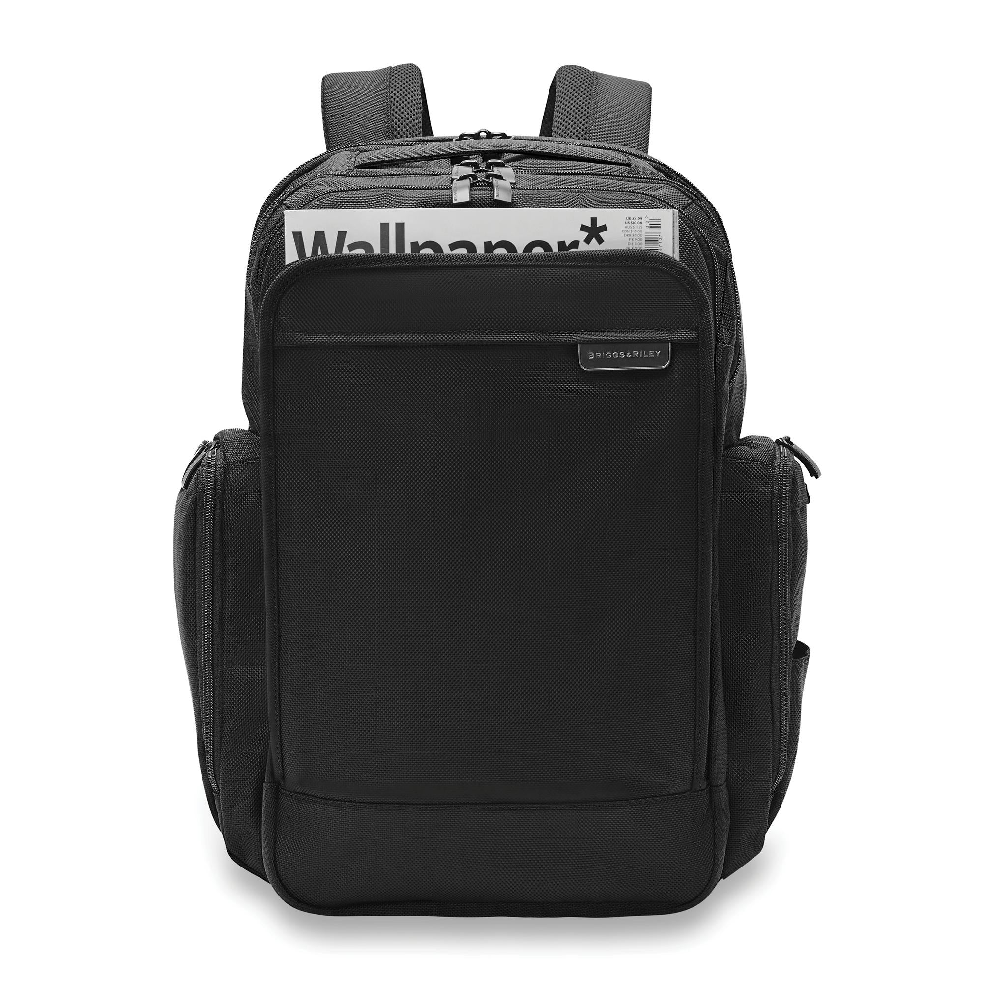 Briggs & Riley Baseline Traveler Backpack - Durable Carry-On Backpack for Business Travel & Commuting - Perfect for Laptops, Work Essentials & Airplane Use