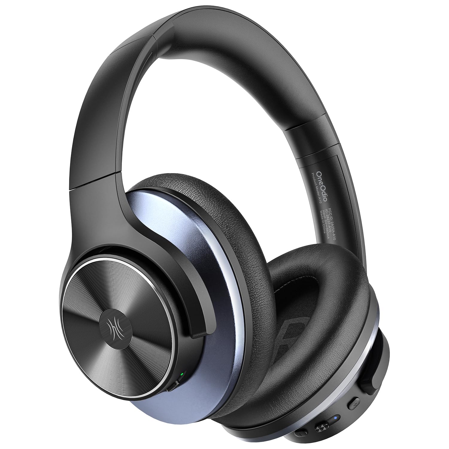 OneOdio A10 Hybrid Active Noise Cancelling Wireless Bluetooth Headphones - Over Ear Hi-Res Audio with 50H Playtime, Deep Bass, 2-in-1 Wired/Wireless - Perfect for Travel, Home Office, Commuting & Gaming