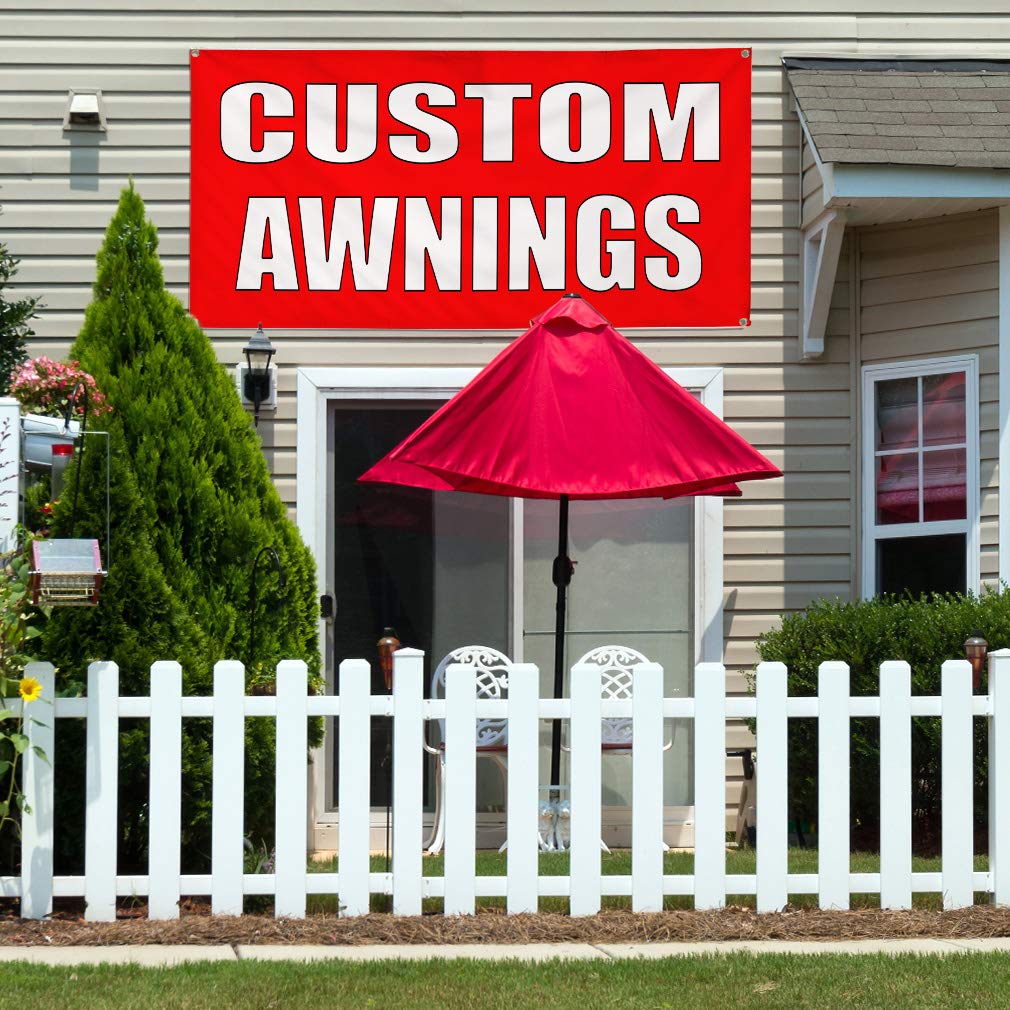 Custom Vinyl Banner 48x96 Inches - Weatherproof Outdoor Sign with 8 Grommets for Business, Home Remodeling, Yard & Industrial Use | Multiple Sizes Available