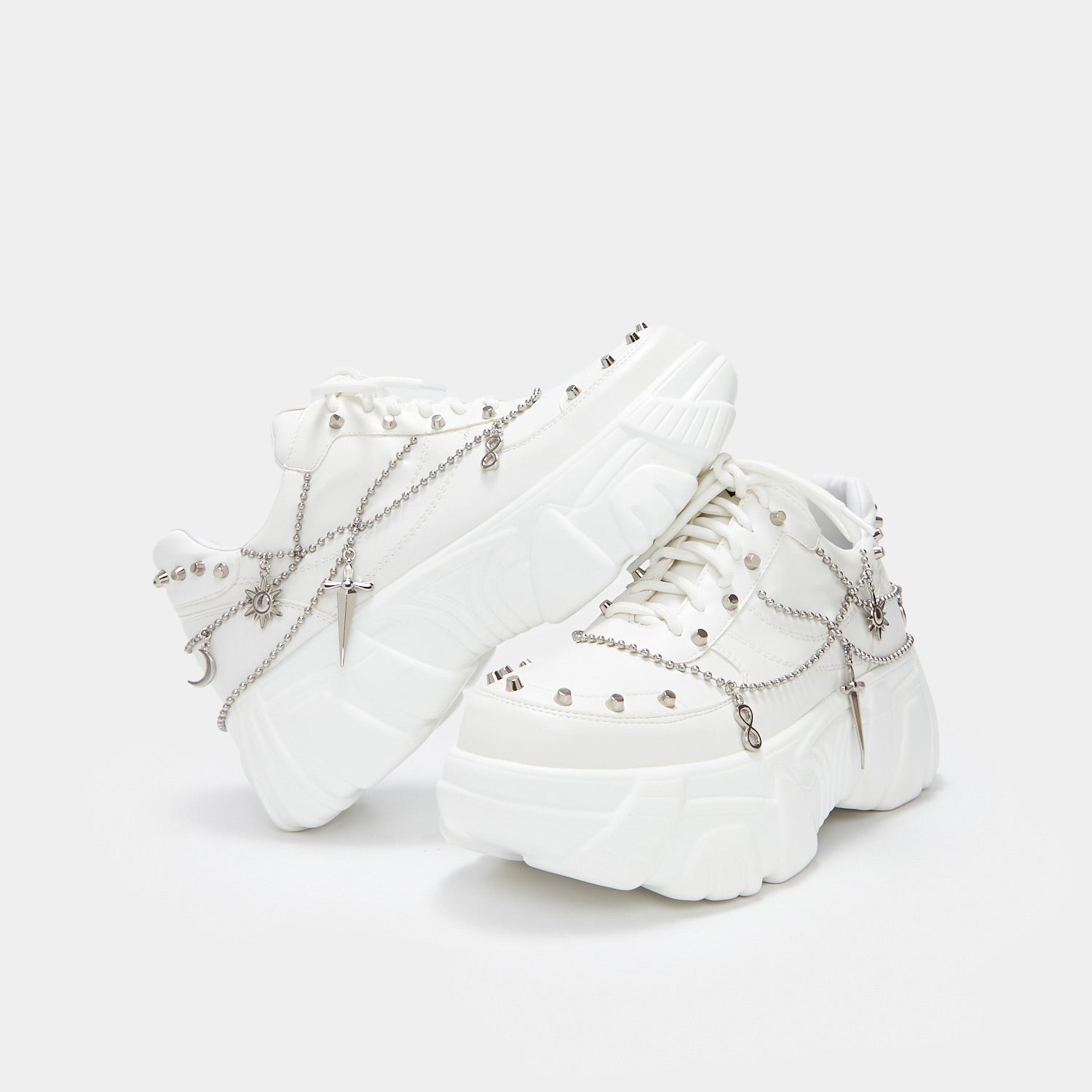 Jinx White Mystic Charm Sneakers - Stylish Women's Fashion Trainers for Running, Gym & Casual Wear