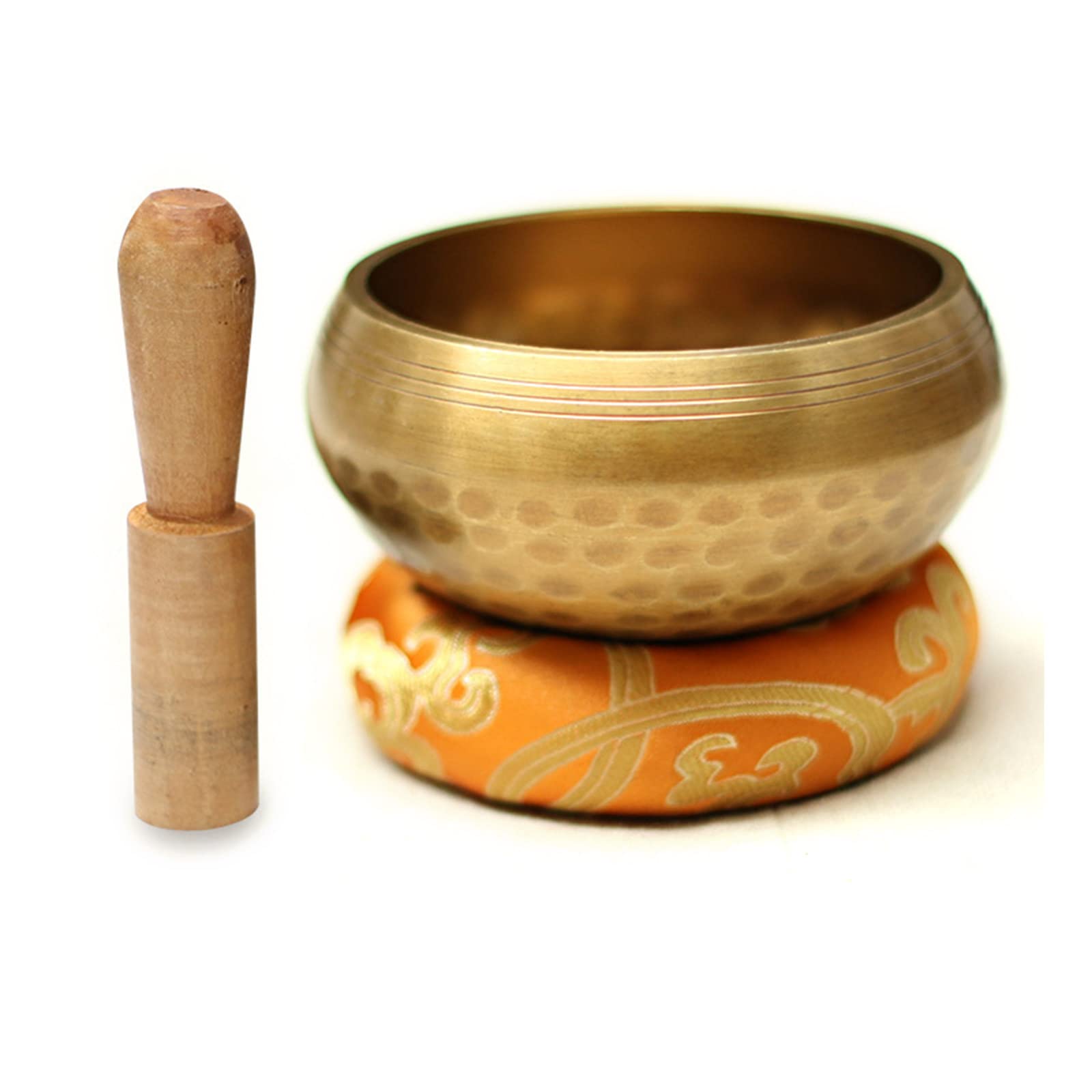Tibetan Singing Bowl Set with Padded Mallet - Handcrafted Meditation Bowl Kit for Yoga, Mindfulness & Sound Healing - Perfect for Relaxation, Therapy & Spiritual Practice