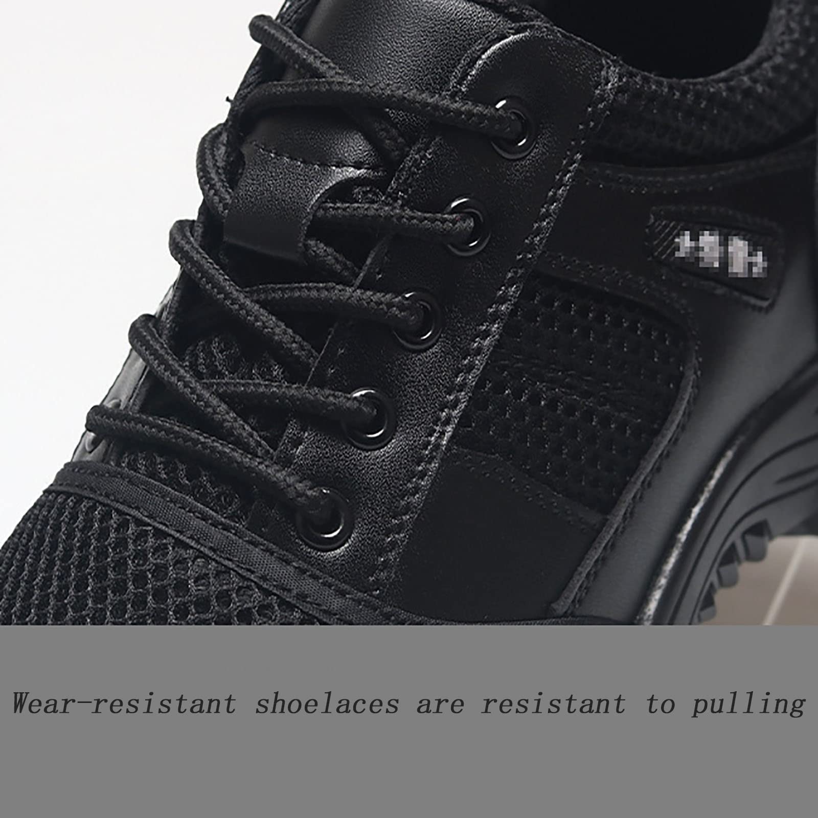 Men's Ultralight Low Top Tactical Training Shoes - Waterproof Non-Slip Military Boots for Outdoor Hiking & Sports | Breathable Lace-Up Design | Spring/Summer Wear (Black, Size 7.5) | Perfect for Trail Running, Gym Workouts & Urban Exploration