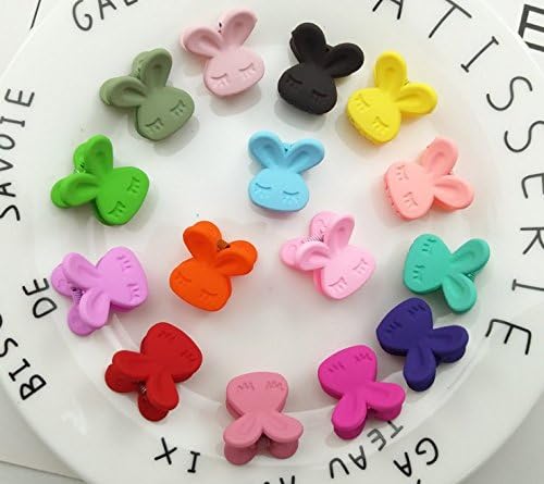50 Piece Mini Hair Pins Set - Magnoloran Hair Claw Clips, Snap Barrettes & Hair Bows for Toddlers, Baby Girls, Kids & Women - Cute Animal & Floral Hair Accessories (Flower, Crown, Rabbit, Bear) - Perfect for School, Parties & Daily Styling
