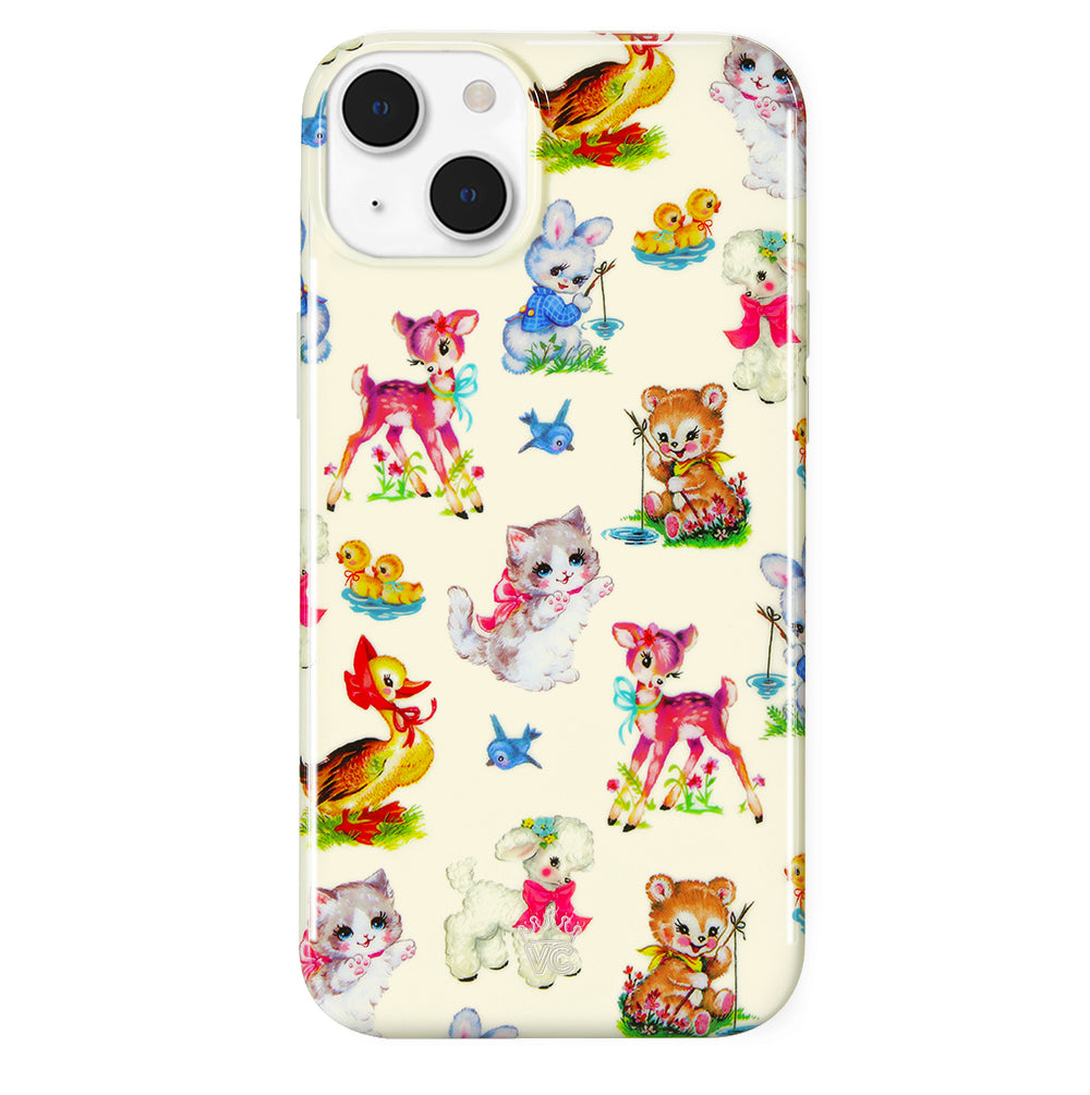 Cute Baby Animals iPhone Case - Durable Protective Cover for iPhone 12/13/14/15 Pro Max - Perfect Gift for Animal Lovers & Kids (Home, School, Travel)