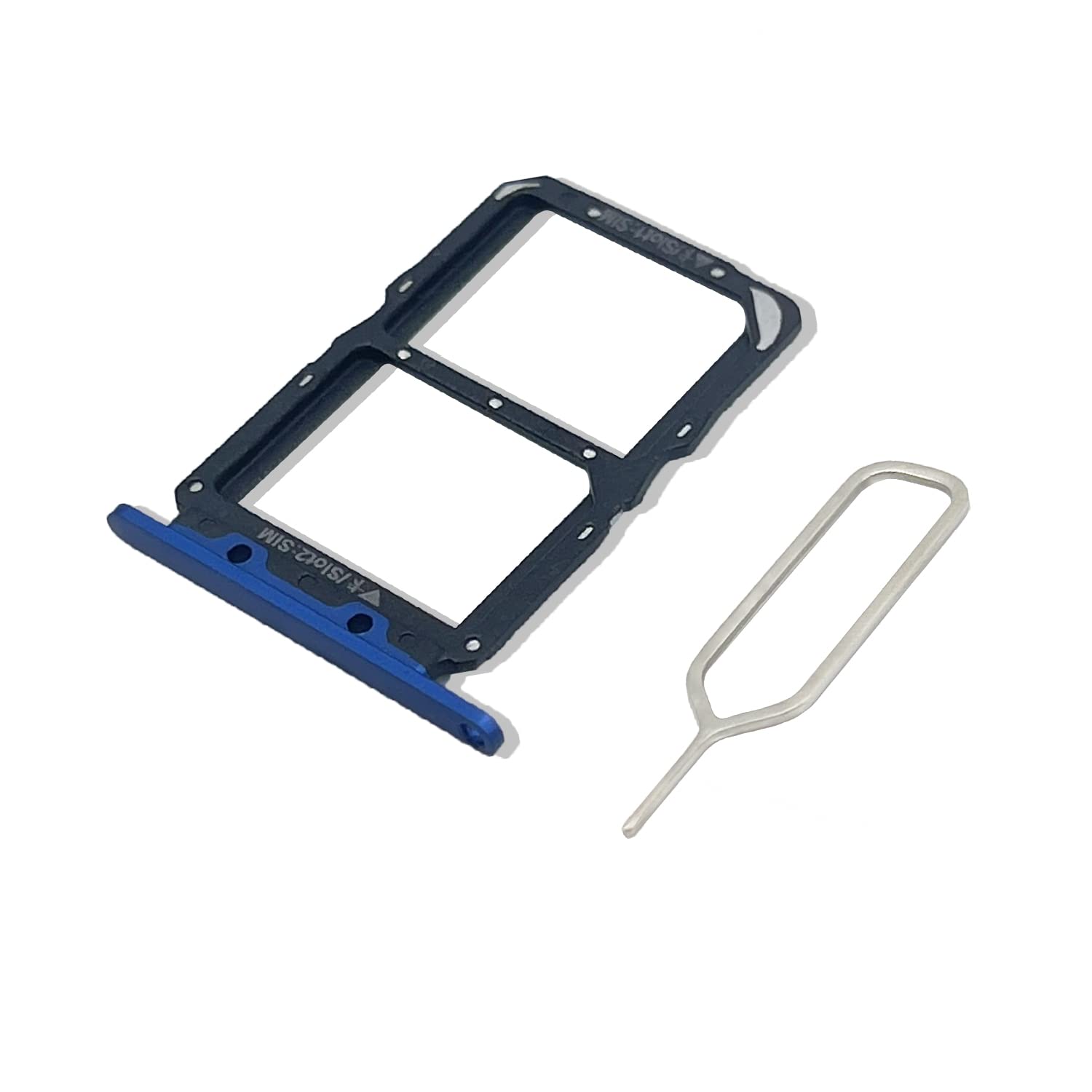 Original DUAL SIM Card Slot Tray Holder Replacement for Honor View 20 - Includes SIM Eject Tool (Blue) | Compatible with Honor View 20 Smartphone | Perfect for SIM Card Replacement and Repair