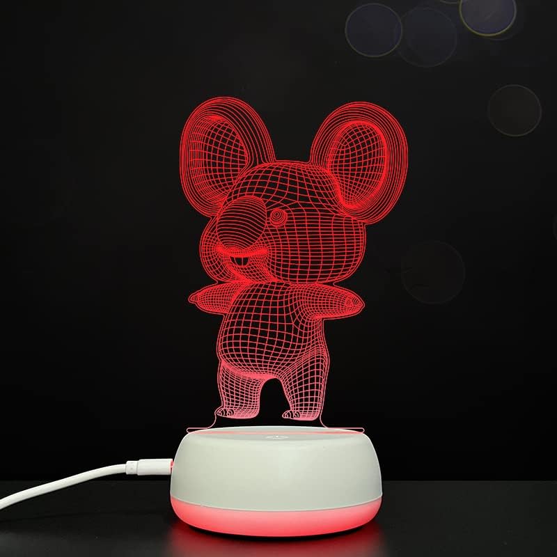 3D Koala Night Light - 7 Colors Changing LED Lamp for Kids' Bedroom Decor & Gifts