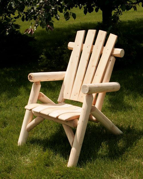 Premium Moon Valley Cedar Wood Lawn Chair - Comfortable Outdoor Patio Furniture for Garden, Backyard, Poolside & Camping