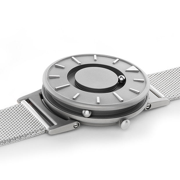 Eone The Bradley Mesh Watch - Stylish Tactile Timepiece for Men & Women - Water-Resistant Analog Watch for Blind & Sighted - Perfect for Office, Travel & Everyday Wear