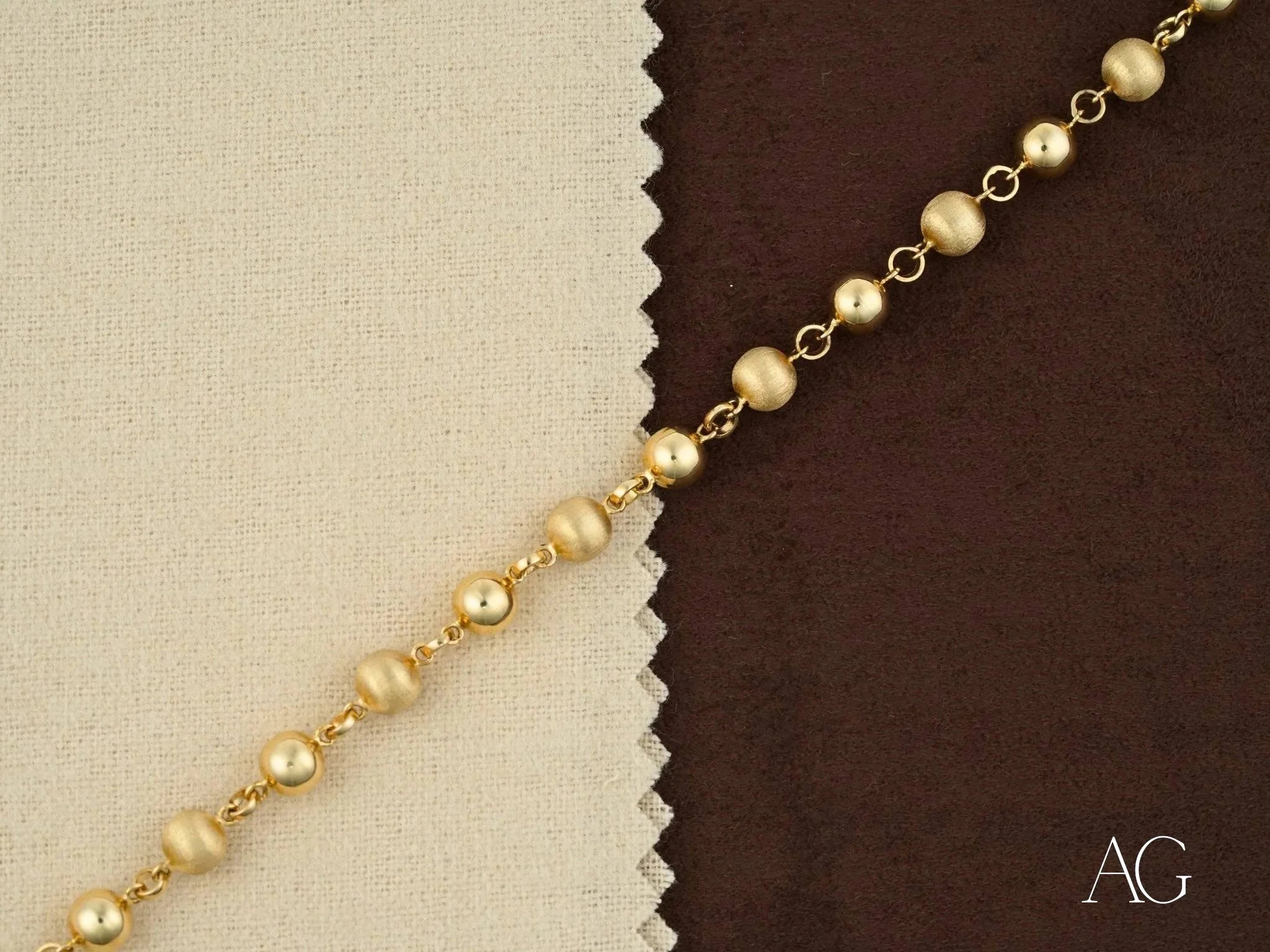 18K Solid Gold Bracelet with Spring Ring Clasp - Elegant & Durable Jewelry for Women, Perfect for Weddings, Parties & Everyday Wear