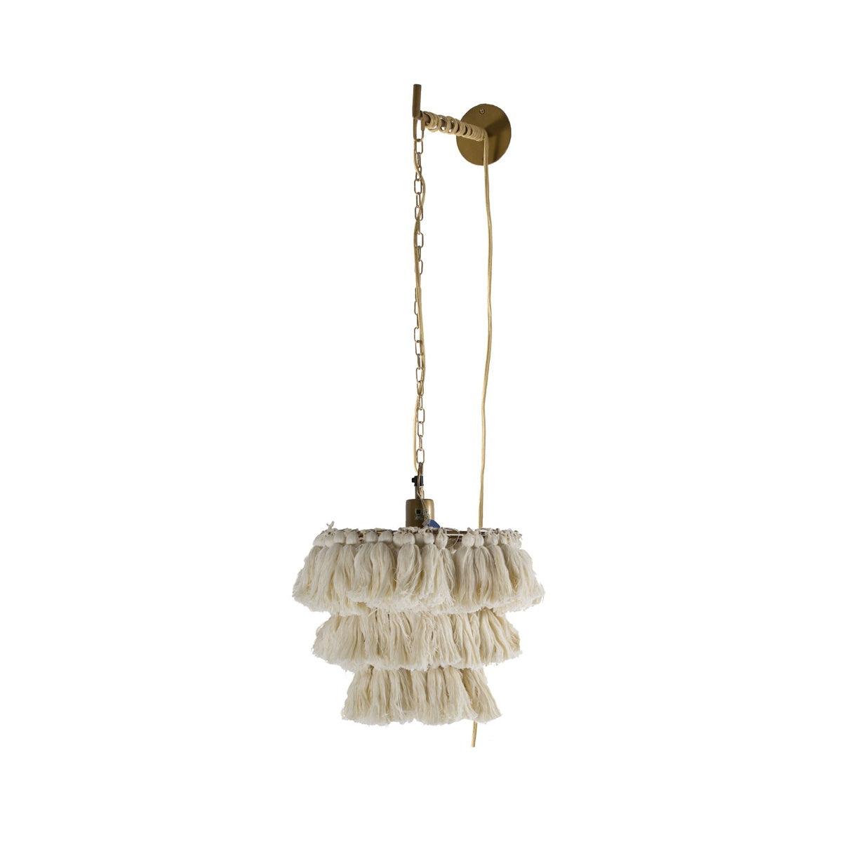 Fela Tassel Wall Lamp - Modern Boho Decor Lighting for Bedroom, Living Room & Nursery - Stylish Home Accent Light Fixture