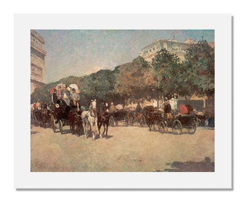 Childe Hassam Grand Prix Day - Vintage Art Print for Home & Office Decor - Perfect for Living Room, Bedroom, or Gallery Wall Display
