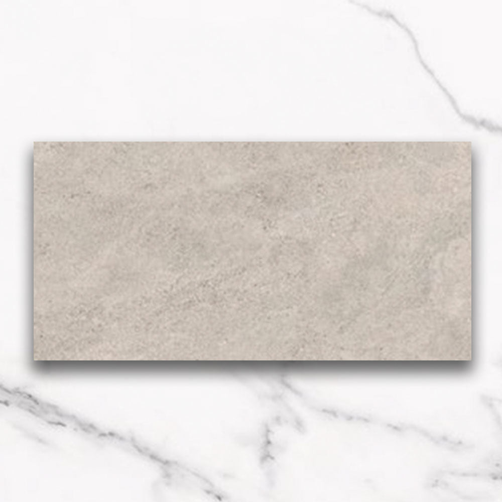Concerta Light Grey 450x900 Limestone Look Matt Porcelain Tile - Premium Flooring for Living Room, Bathroom & Kitchen