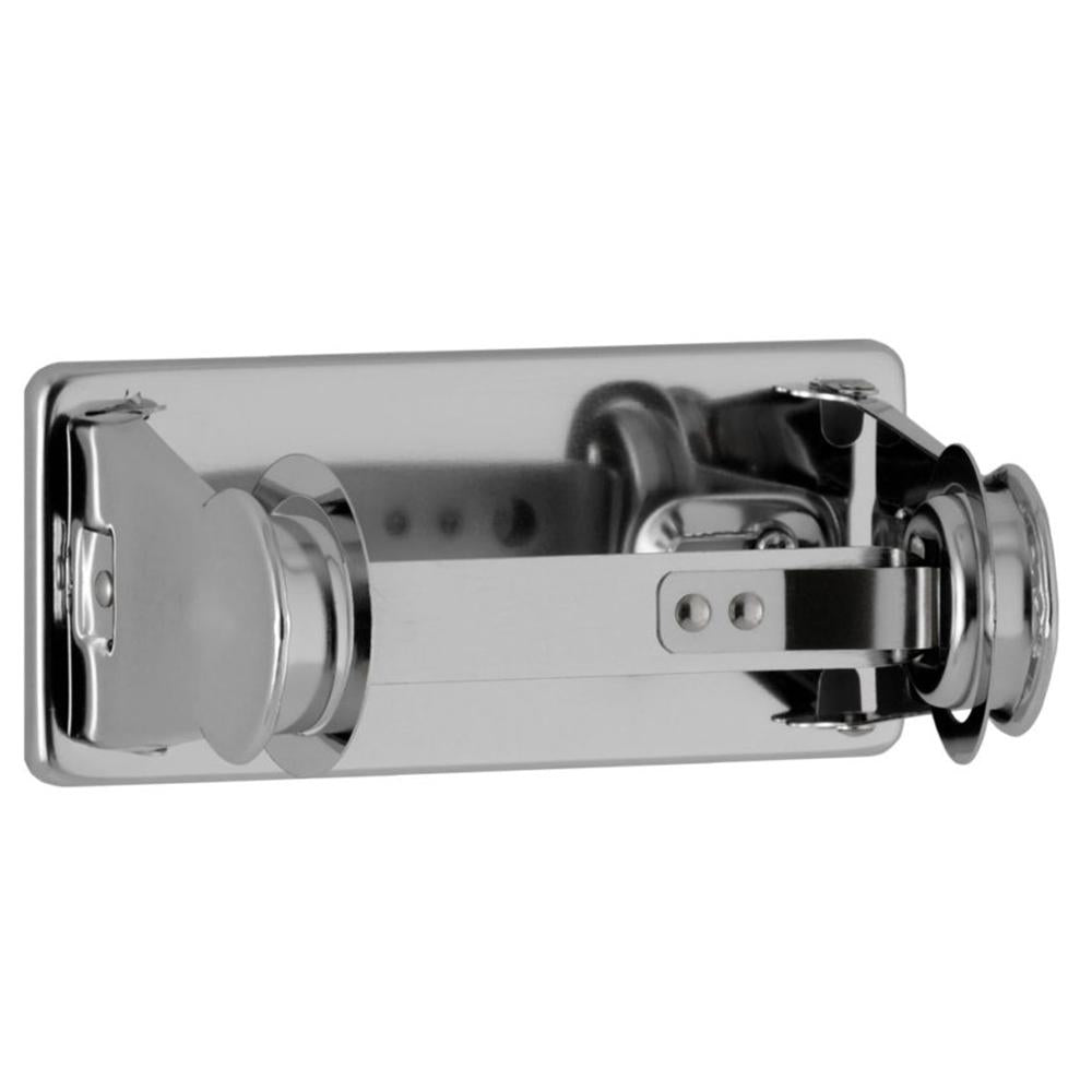 Bobrick B264 ClassicSeries Toilet Paper Dispenser with Controlled Delivery - Surface Mounted - Bright Polish - Ideal for Commercial Restrooms, Offices & Public Washrooms