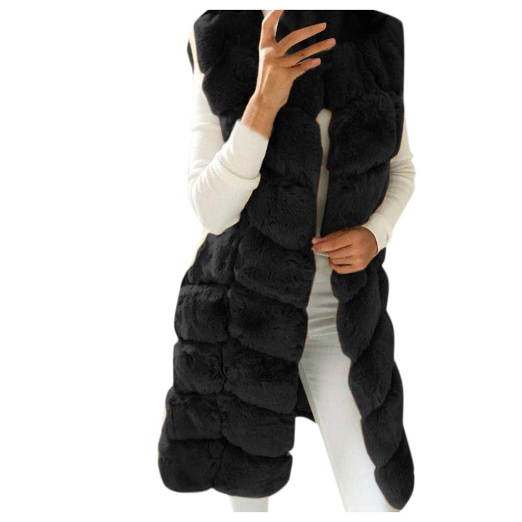 AODONG Women's Casual Sleeveless Open Front Cardigan - Waffle Knit Sweater with Pockets | Lightweight Summer Cover-Up for Beach, Office & Lounge Wear