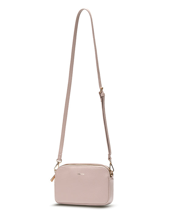 Tosca TH050 Small Crossbody Handbag for Women - Apricot Color, Lightweight & Stylish Purse for Daily Use, Travel, and Shopping