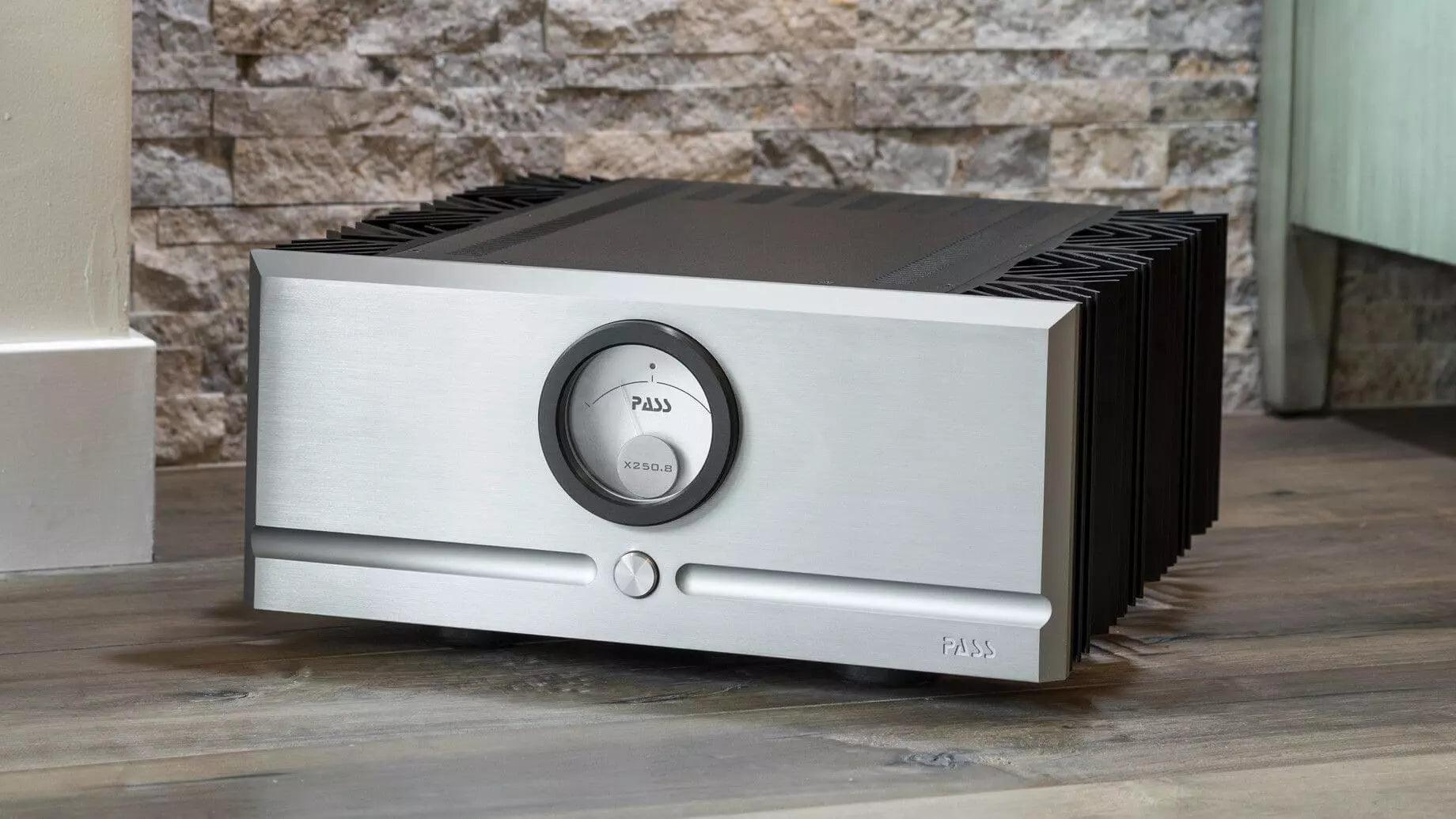 Pass Labs X250.8 High-End Stereo Power Amplifier - 250W x 2 Channels, Class A/B Design for Audiophile Home Theater & Music Listening Systems - Perfect for Hi-Fi Audio Enthusiasts and Professional Studio Setups