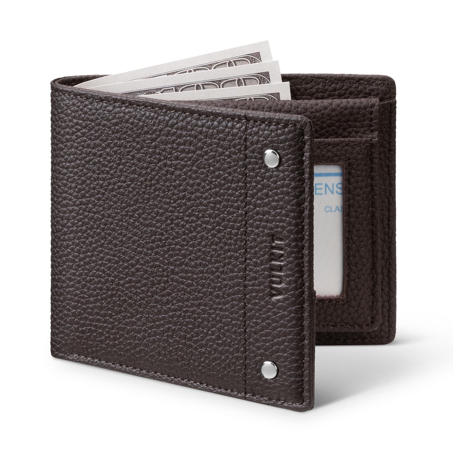 VW119P Ultra Thin RFID Blocking Genuine Leather Bifold Wallet for Men - Slim & Secure Credit Card Holder for Everyday Use & Travel