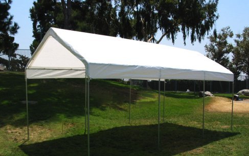 24'X36' Heavy Duty 12 Mil White Tarp - 3 Ply Coated Reinforced Canopy Cover, 6 oz 3 Layer Waterproof Tarp with Grommets (Includes Tools & Maintenance Guide) - Perfect for Camping, Construction, Roof Protection & Outdoor Storage