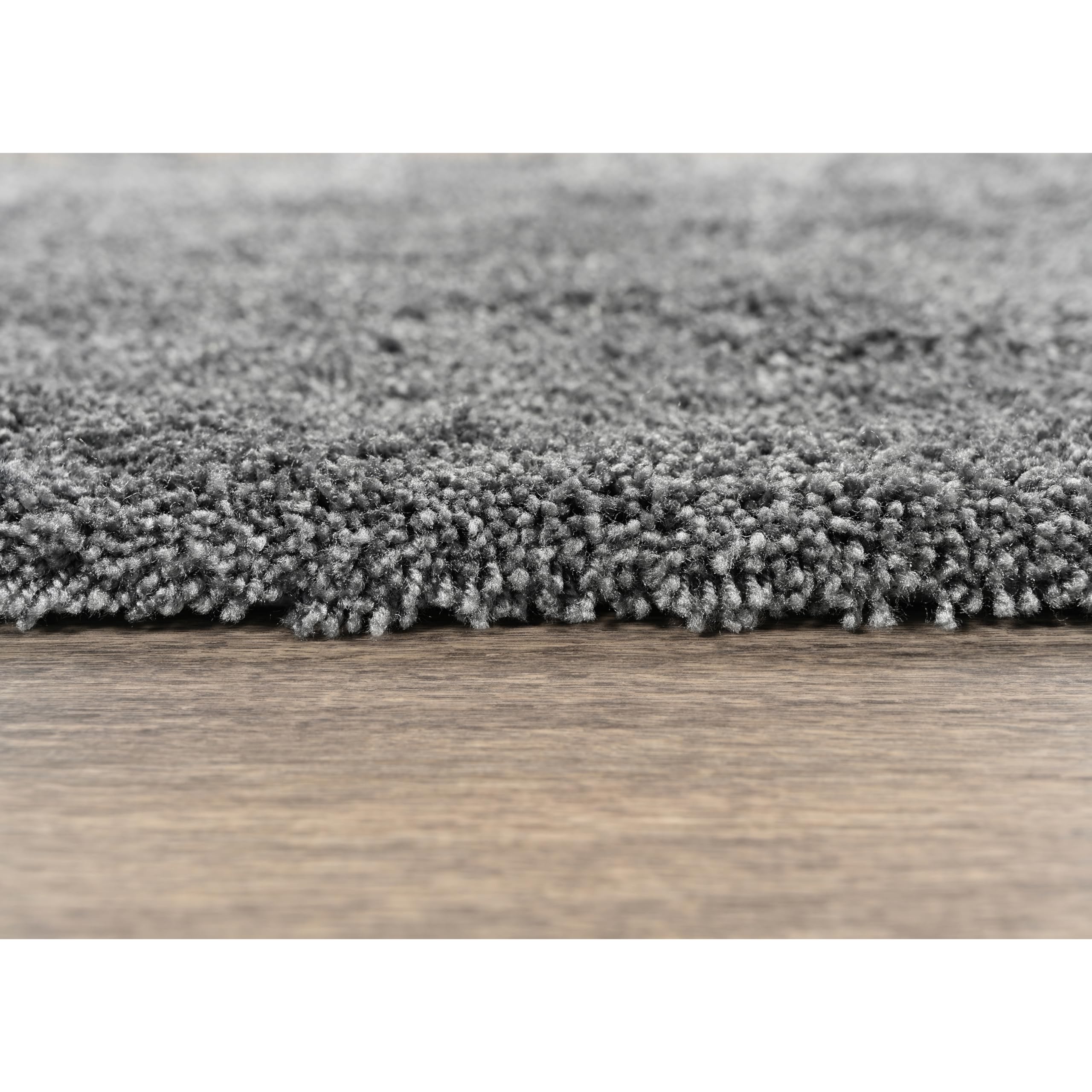 Luxury Ultra Plush Washable Bath Rug 30x50 Inches - Soft, Fluffy, Non-Slip Bath Mat for Bathroom, Shower & Vanity Area - Dark Gray Elegant Home Decor by Garland Rug