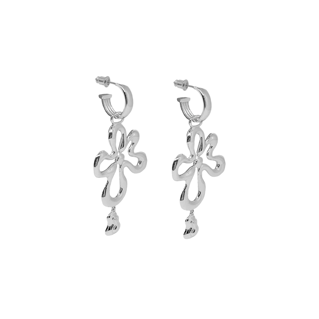 Dahlia Flower Earrings for Women - Sterling Silver Dangle Earrings - Elegant Floral Jewelry for Parties, Weddings & Special Occasions