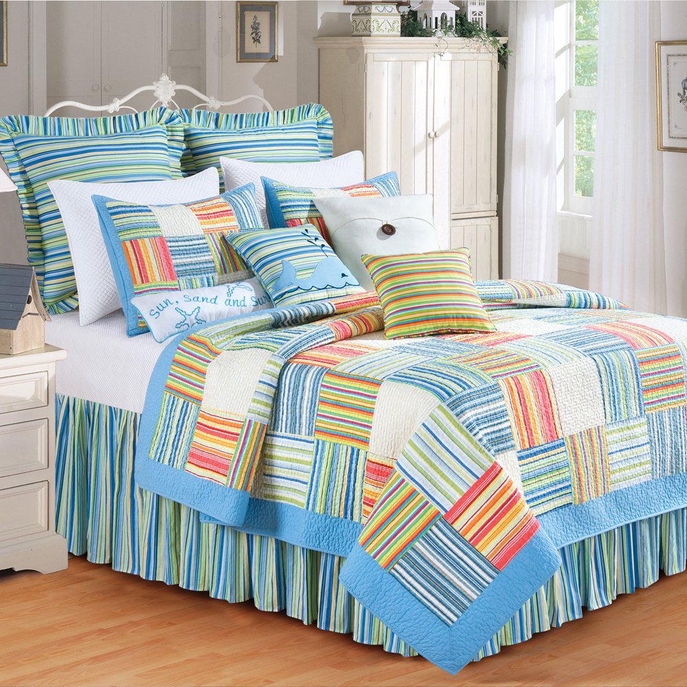 C & F Enterprises Sebastian Full/Queen Quilt Set - Soft & Breathable Bedding for All Seasons - Perfect for Master Bedroom, Guest Room, or Dorm Decor