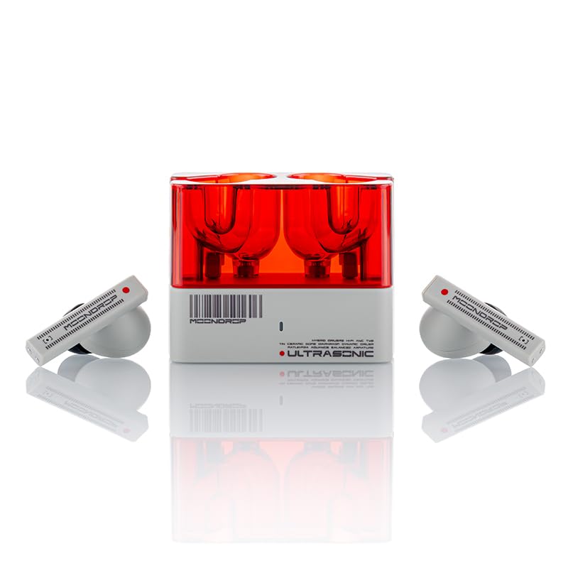 Moondrop Ultrasonic Hybrid Drivers TWS Earbuds with ANC & LDAC, Bluetooth 5.3 Wireless Headphones, 13mm Dynamic Driver - Perfect for Gym, Travel & Workout