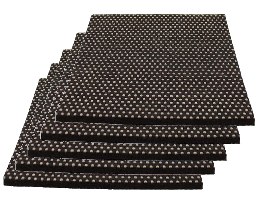 Lifeswonderful - 5 Pack Self-Adhesive Non-Slip Felt Pads 100x100mm for Furniture - Sofa, Bed, Table Protectors to Prevent Scratches & Noise (Home & Office Use)