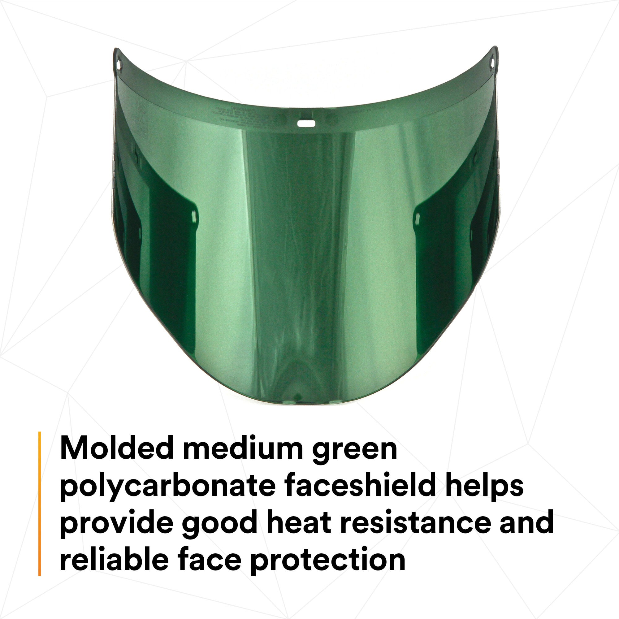 3M Aluminized Polycarbonate Faceshield WP96BAL - Medium Green Safety Shield (82518-00000) for Welding, Grinding & Industrial Work Protection