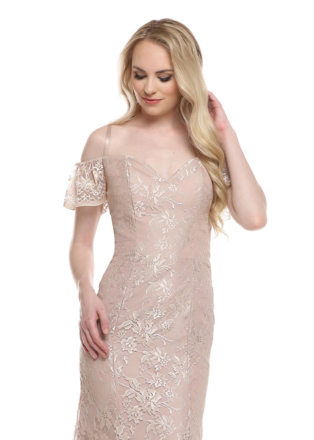 Elegant Off-the-Shoulder Bridesmaid Dress with Detachable Straps - Perfect for Weddings, Formal Events & Special Occasions