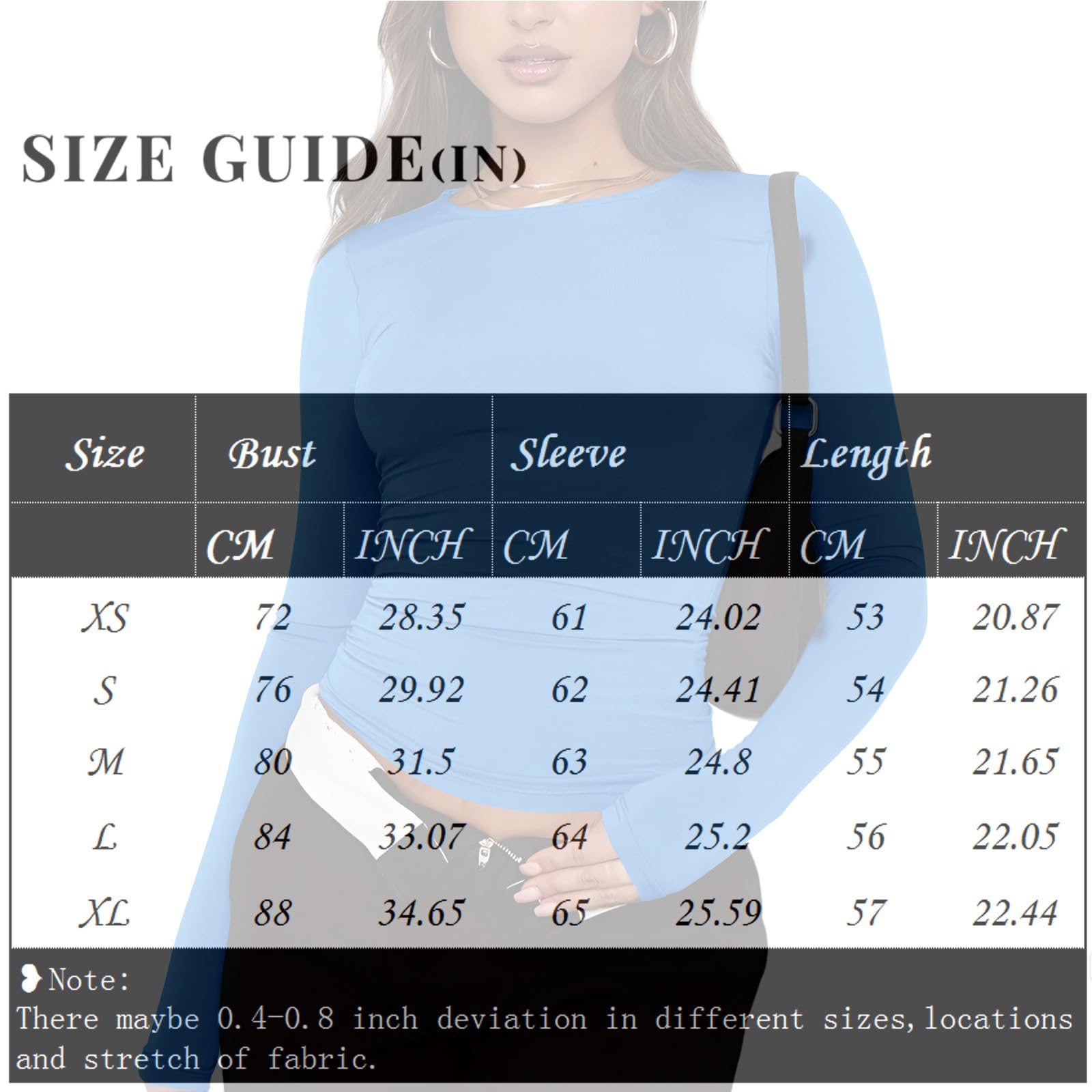 Women's Long Sleeve Shirts 2024-2025 | Fall Winter Fashion Slim Fit Y2K Tops & Basic Spring Crop Tops | Casual Wear, Layering, Office Outfits, Street Style